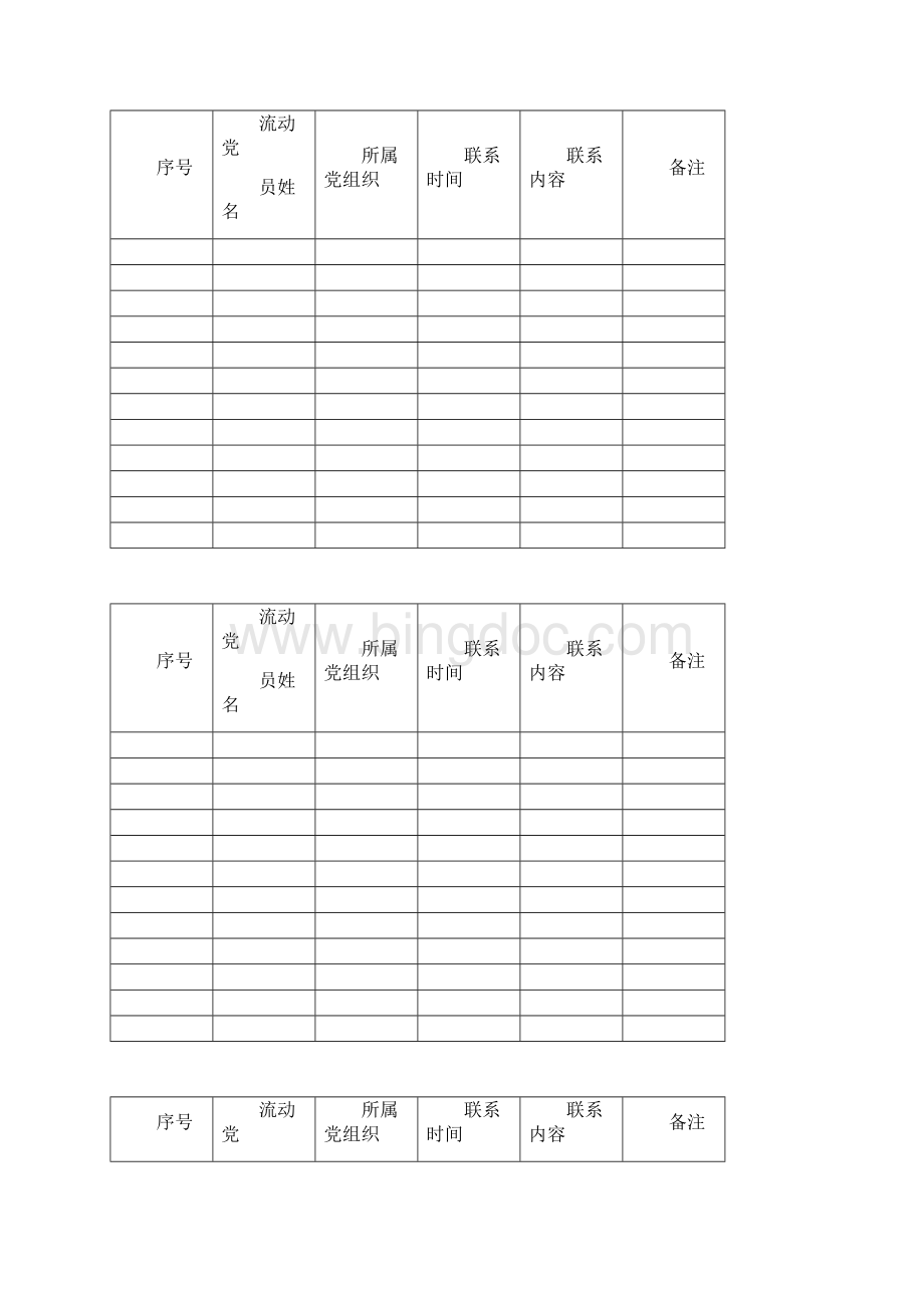 流动党员联系情况记录表.docx_第2页