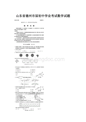 山东省德州市届初中学业考试数学试题.docx