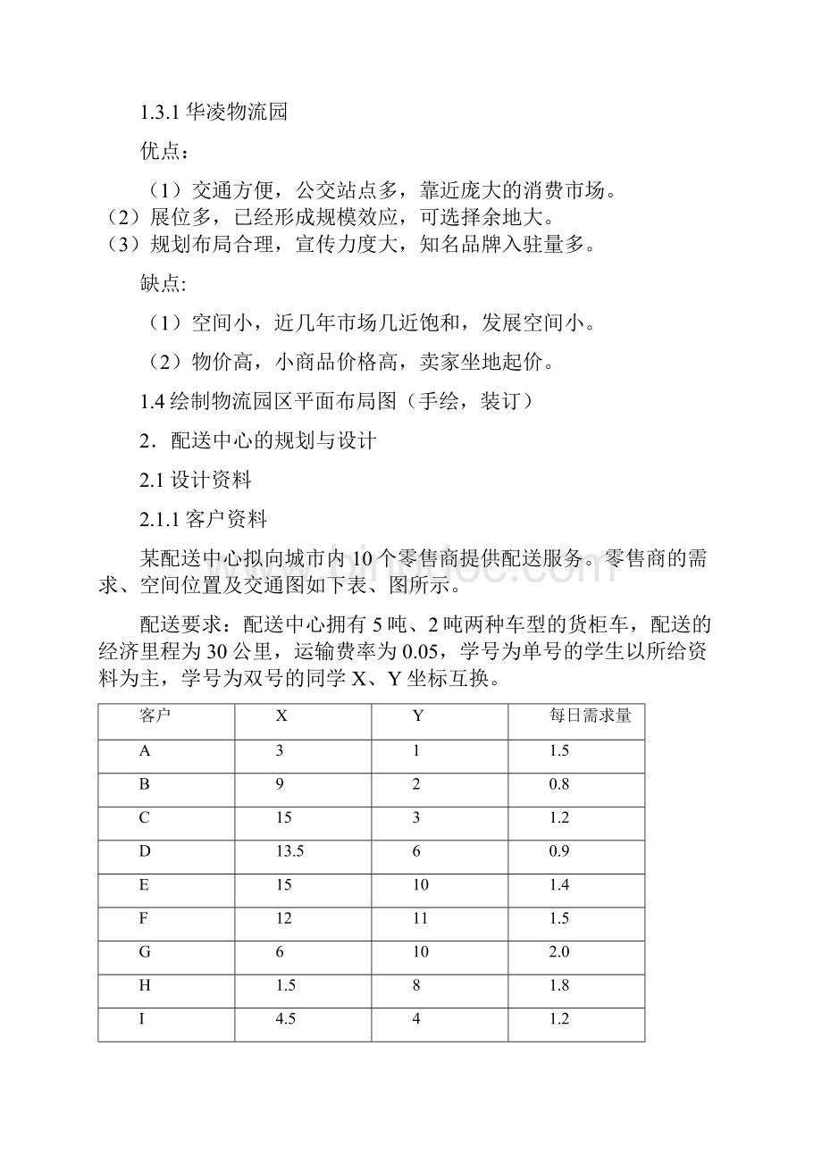 物流设施规划与设计课程设计.docx_第2页