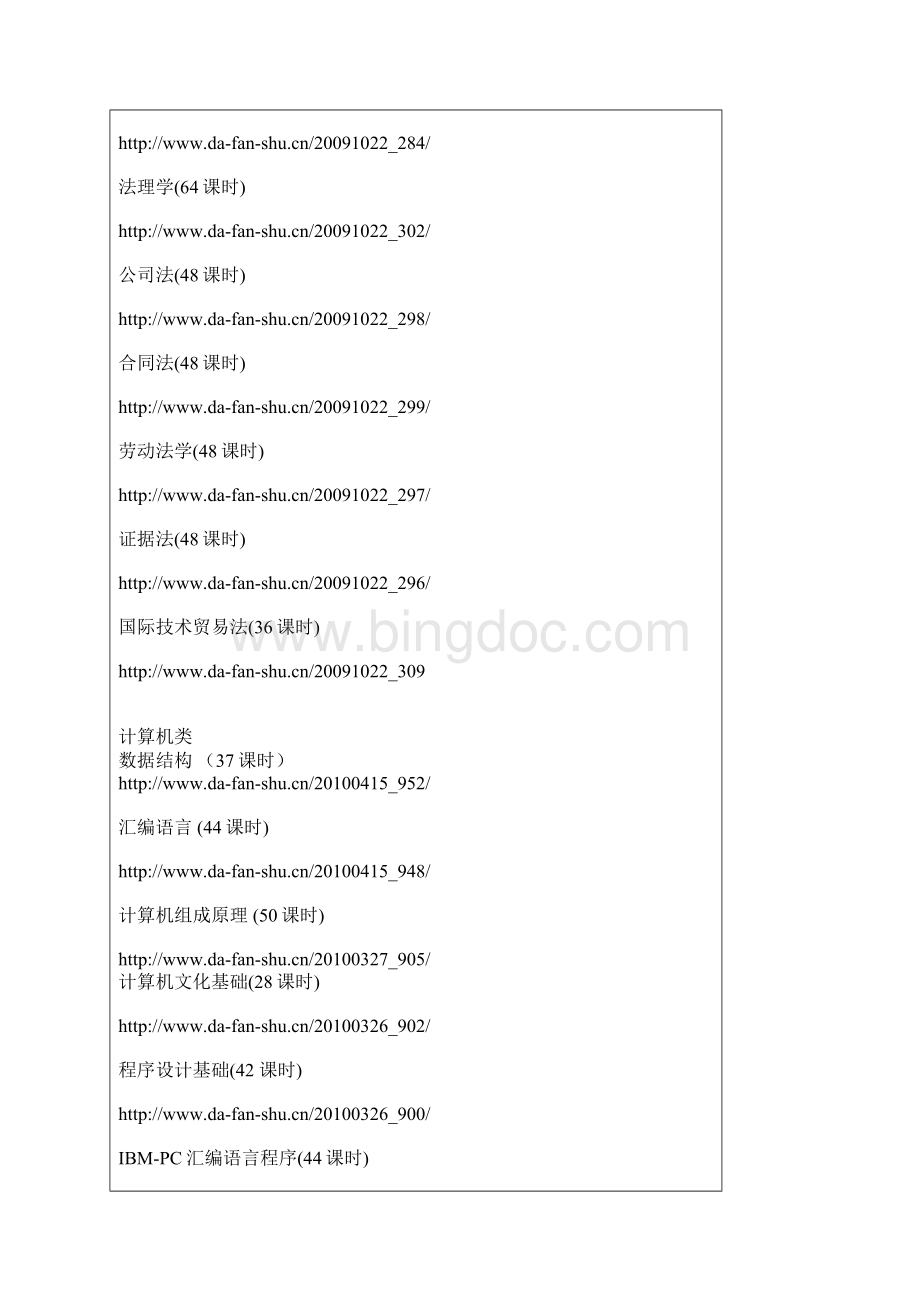 计算机专业课自学网站Word文件下载.docx_第2页
