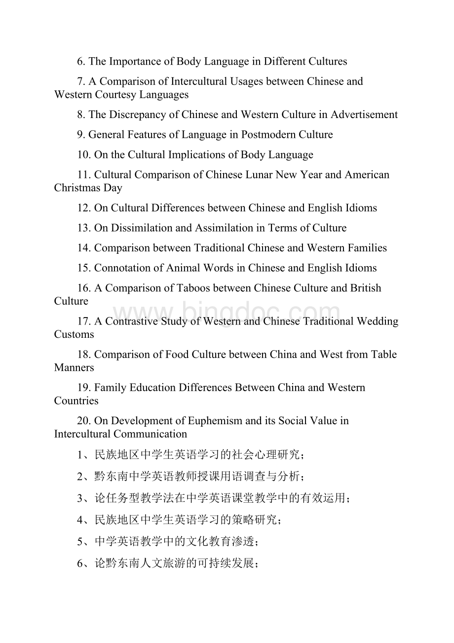 英语专业毕业生毕业论文选题汇总吐血整理Word文档下载推荐.docx_第2页