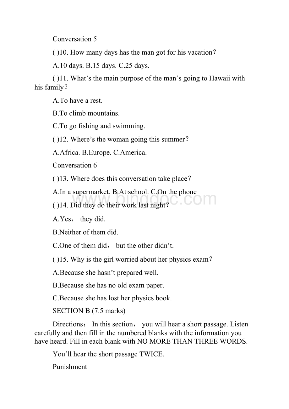 长沙市第一中学 高三第五次月考试题英语.docx_第3页