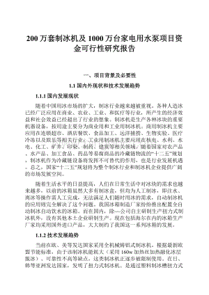 200万套制冰机及1000万台家电用水泵项目资金可行性研究报告.docx