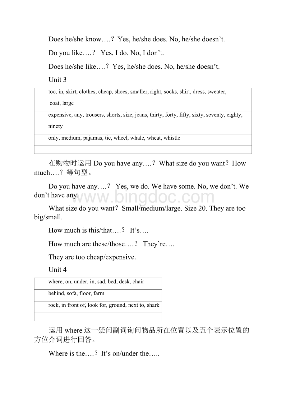 小学四年级英语教学内容汇总Word下载.docx_第2页