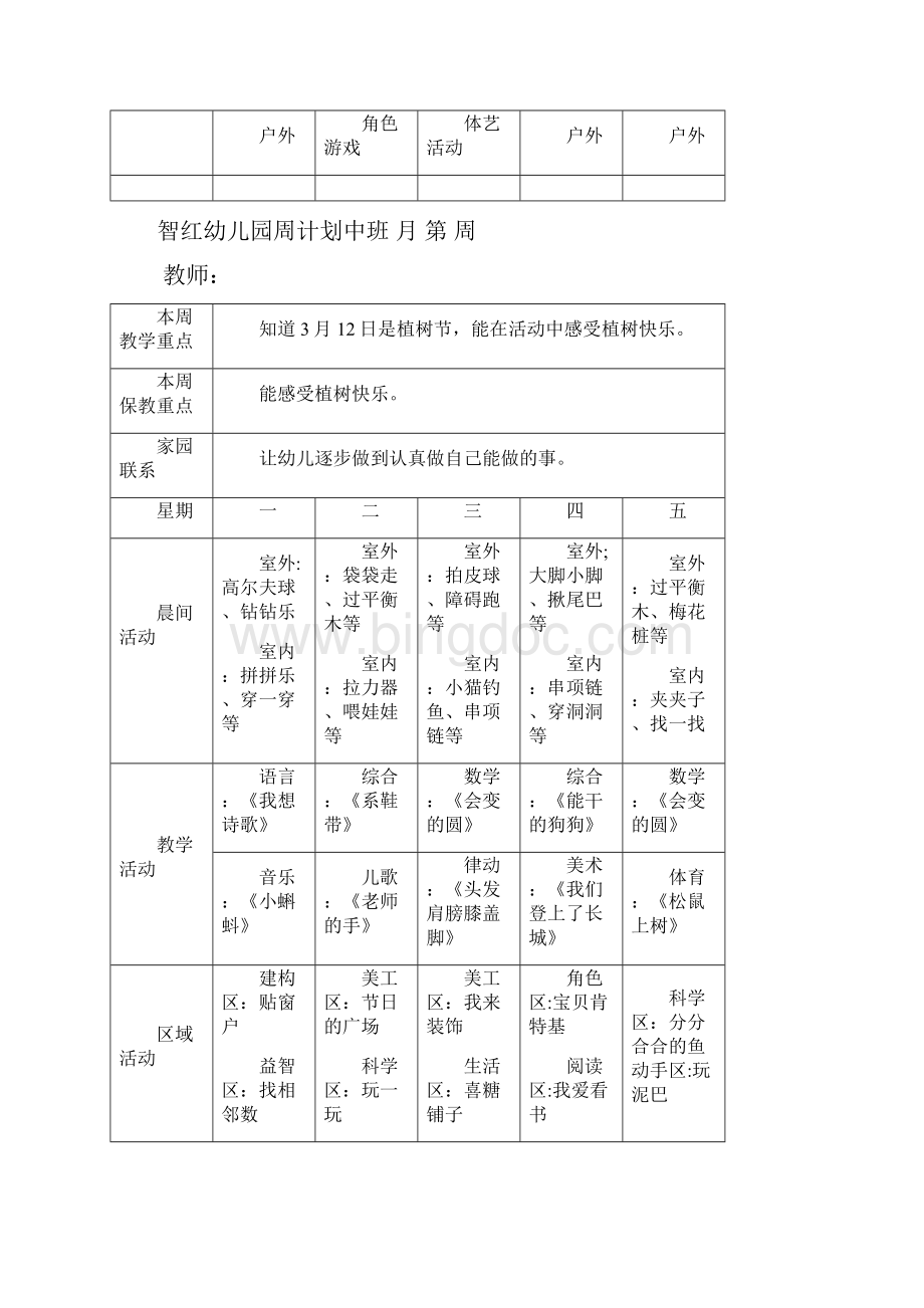 中班幼儿园周工作计划表.docx_第3页