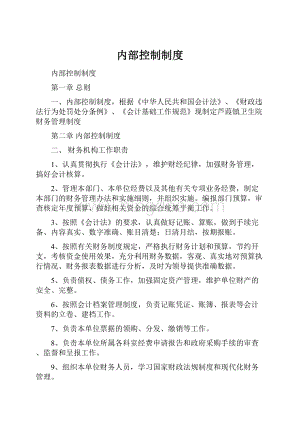 内部控制制度Word文档格式.docx