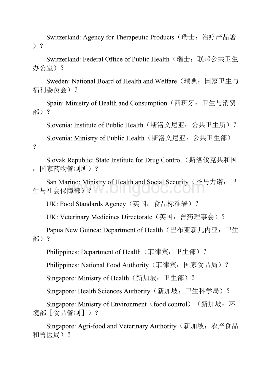 各国药政部门官网.docx_第2页