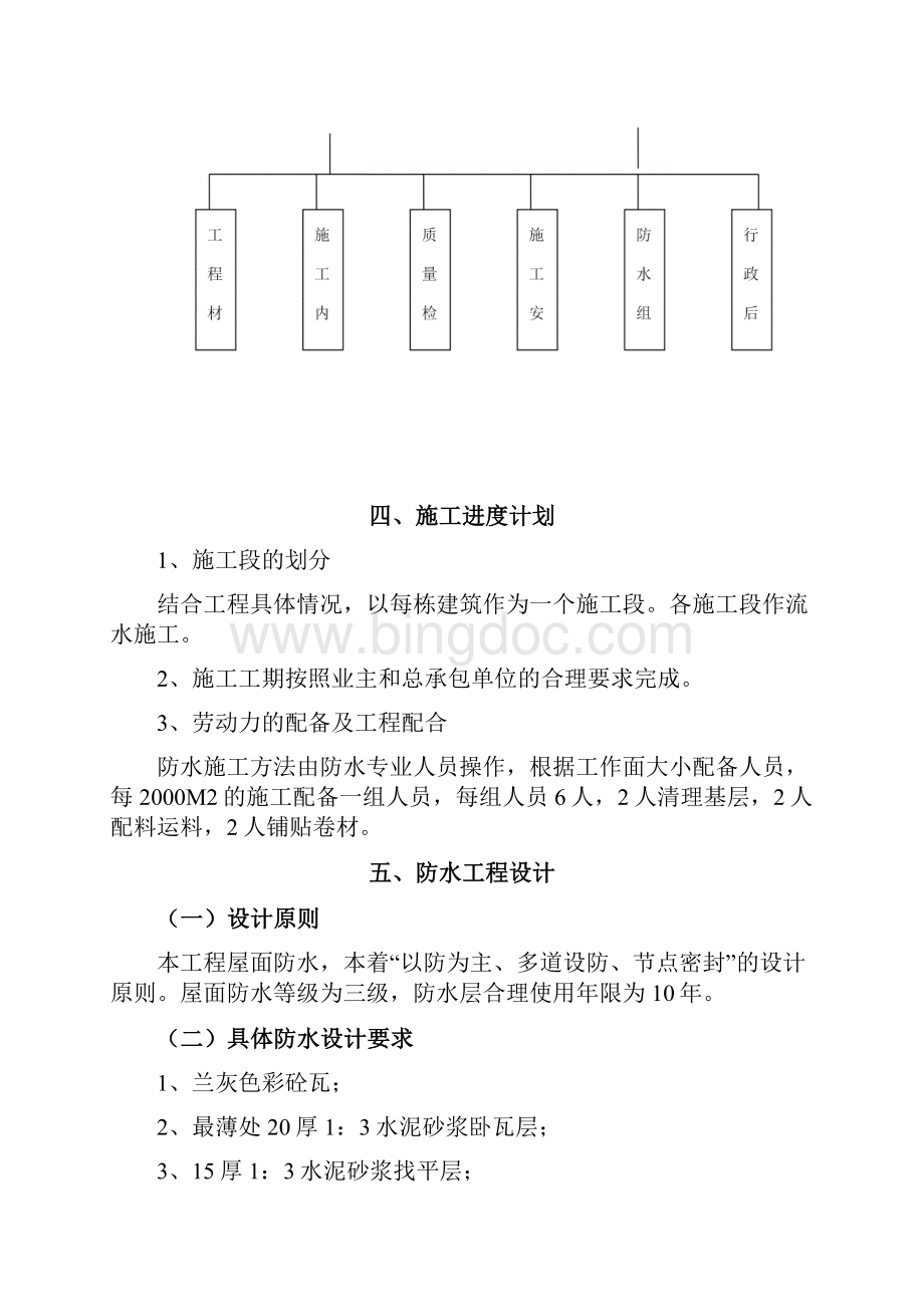 某教学综合楼屋面防水施工方案sbs改性沥青防水卷材.docx_第3页