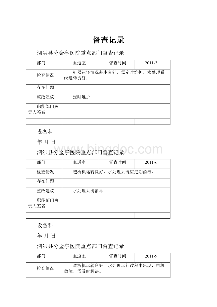 督查记录Word文件下载.docx