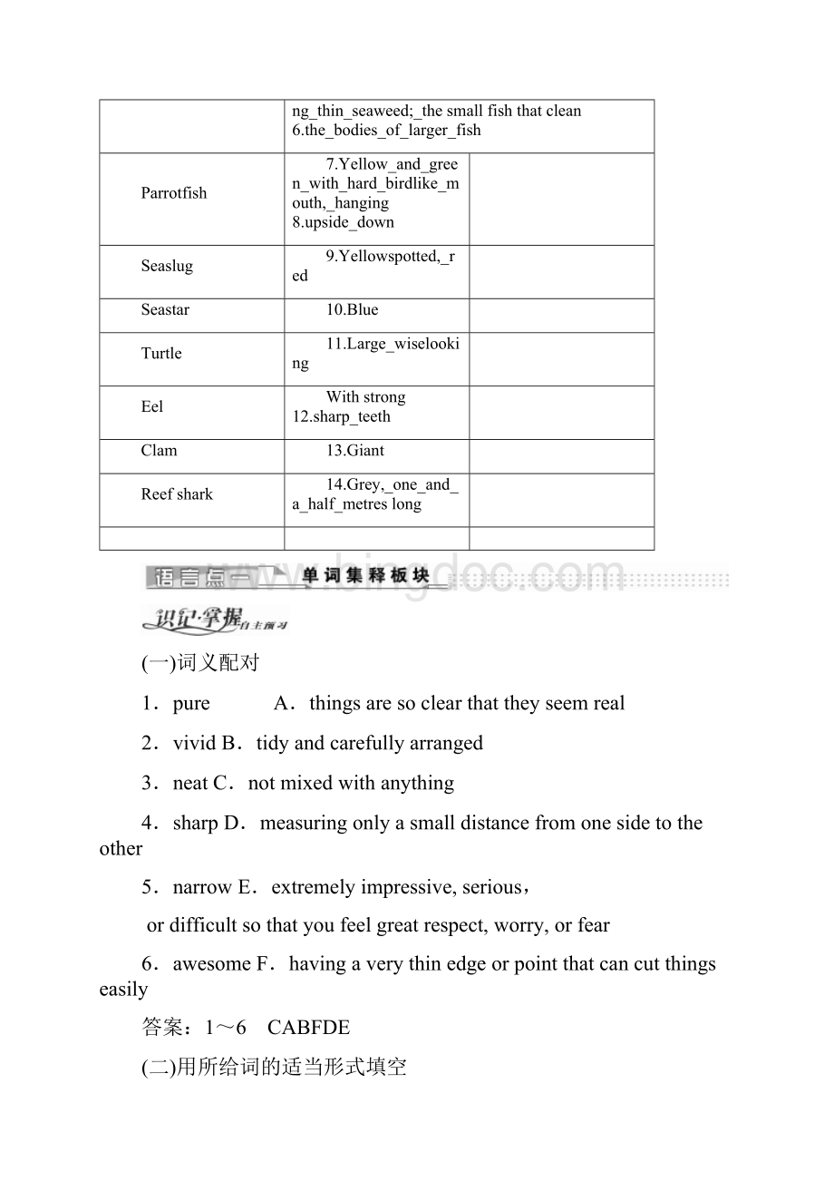 精校版高中英语人教版 选修7教师用书Unit 3 SectionⅢ LearningaWord文件下载.docx_第2页