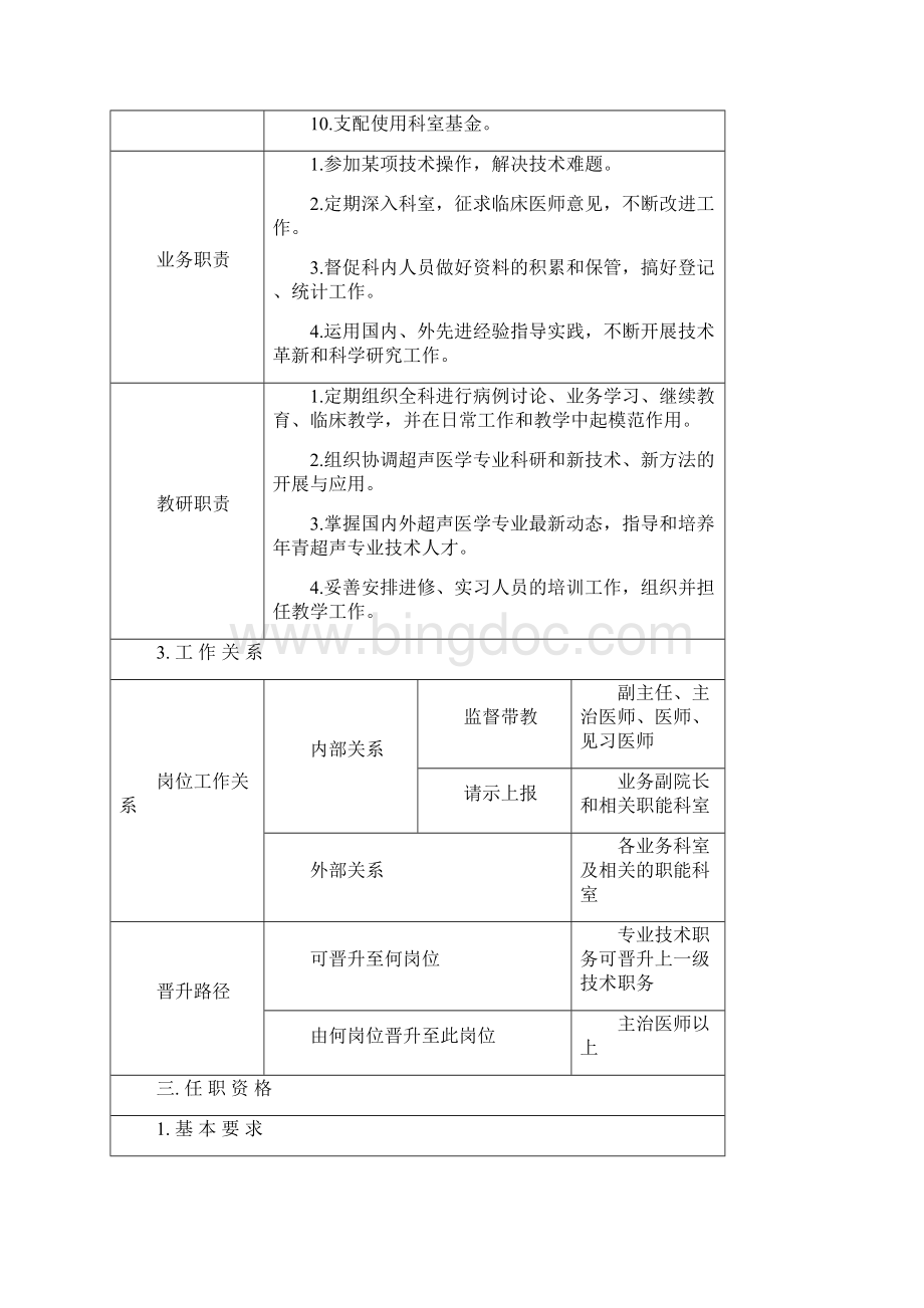 超声科岗位说明书修改Word格式.docx_第2页