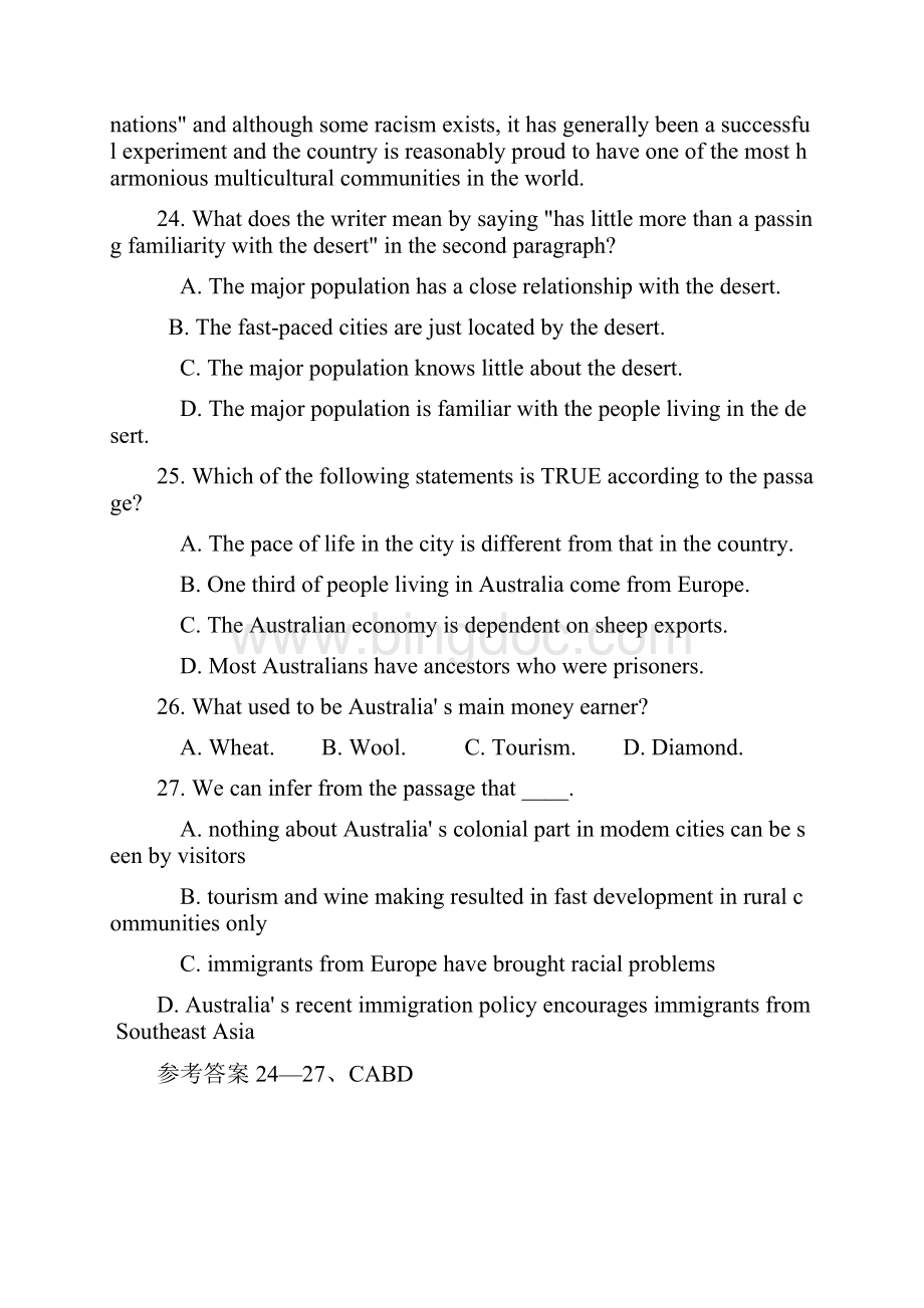 高中英语真题高考英语一轮阅读理解改编题Word文档格式.docx_第2页