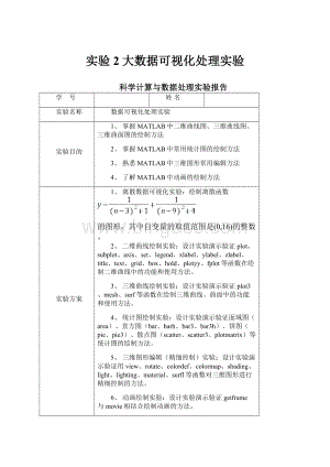 实验2大数据可视化处理实验.docx