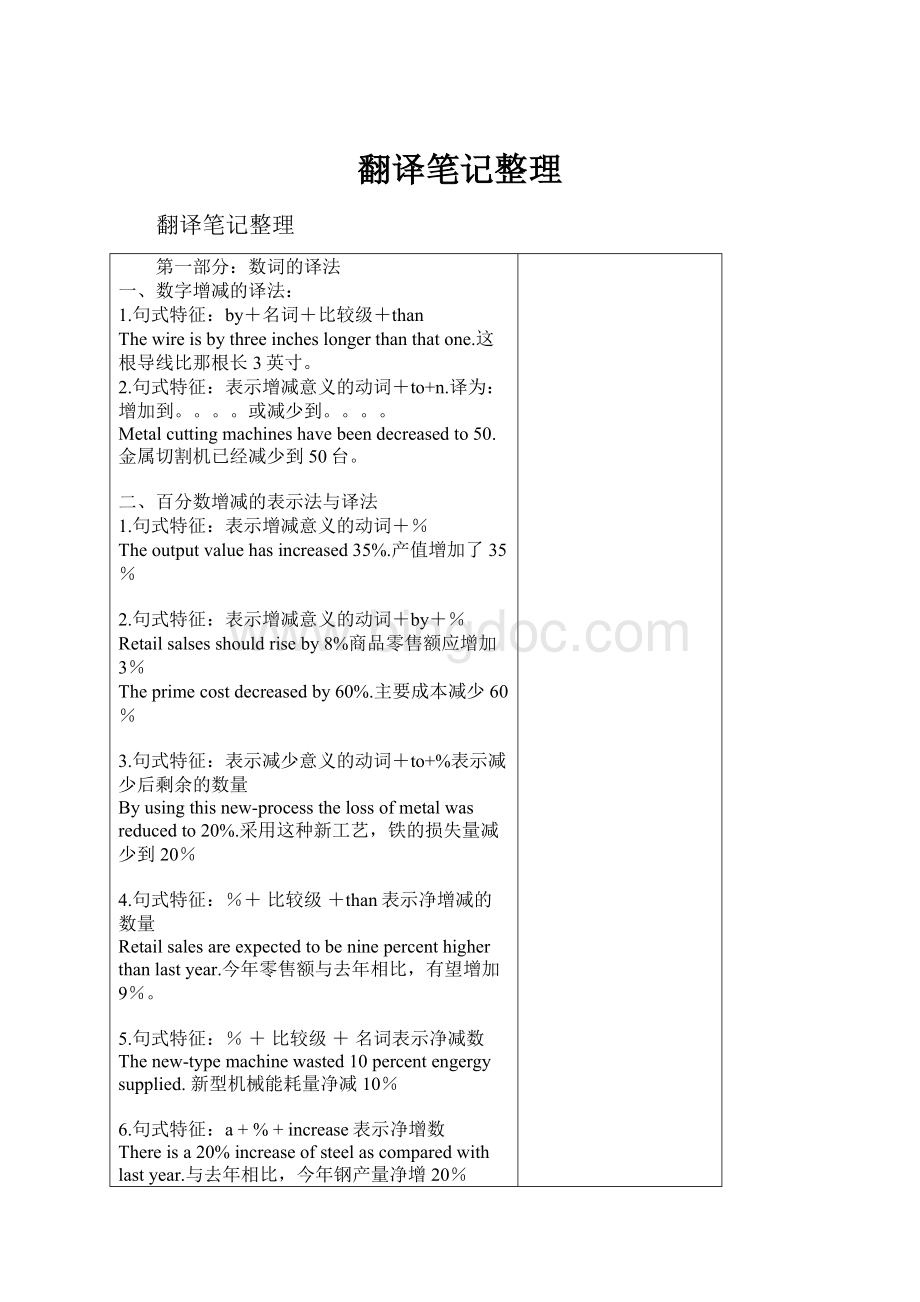 翻译笔记整理Word格式.docx_第1页