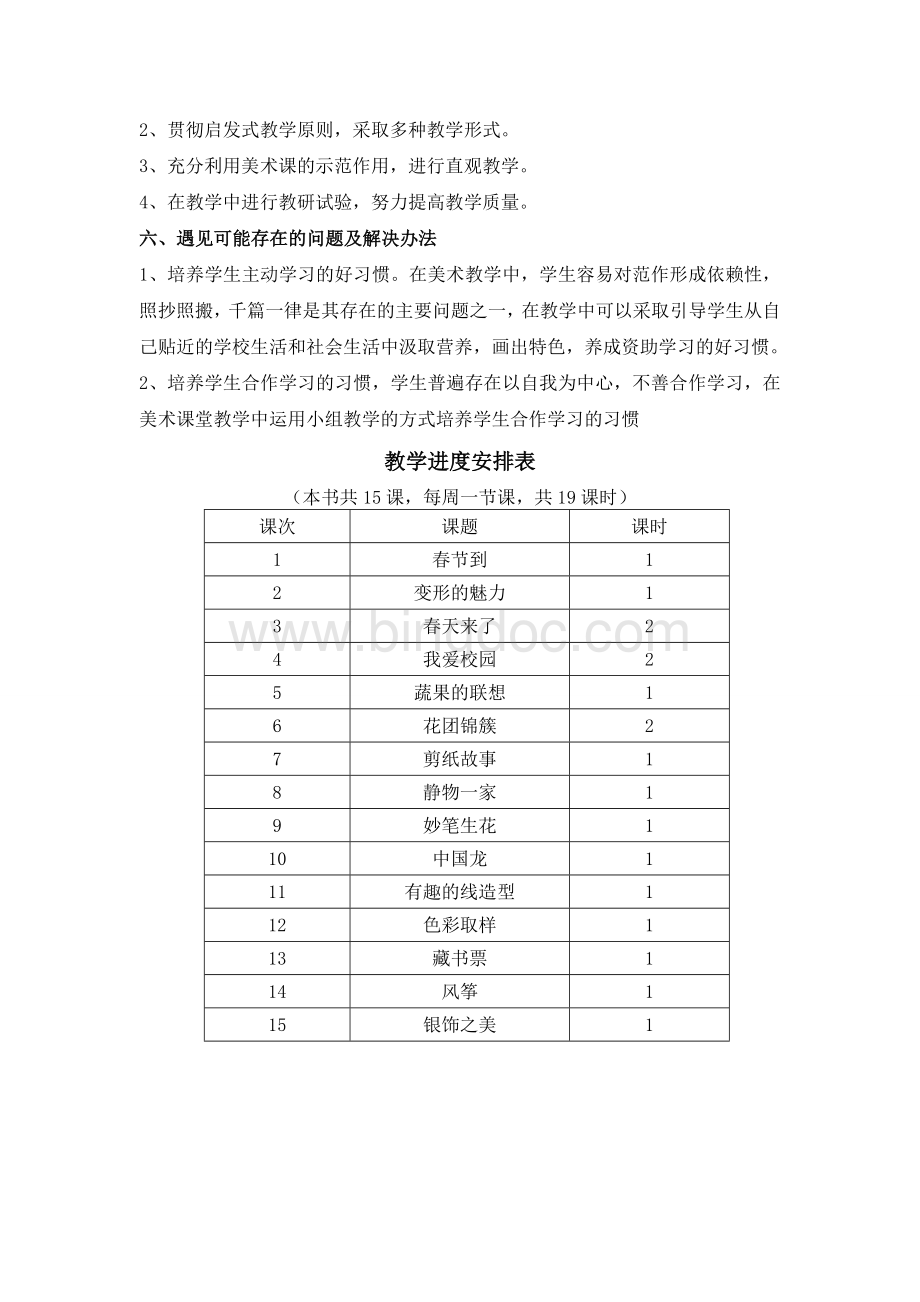 最新2015湘教版四年级美术下册教学计划和完整教案.doc_第2页