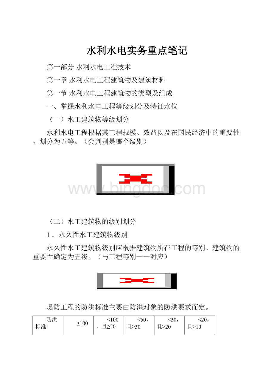 水利水电实务重点笔记.docx