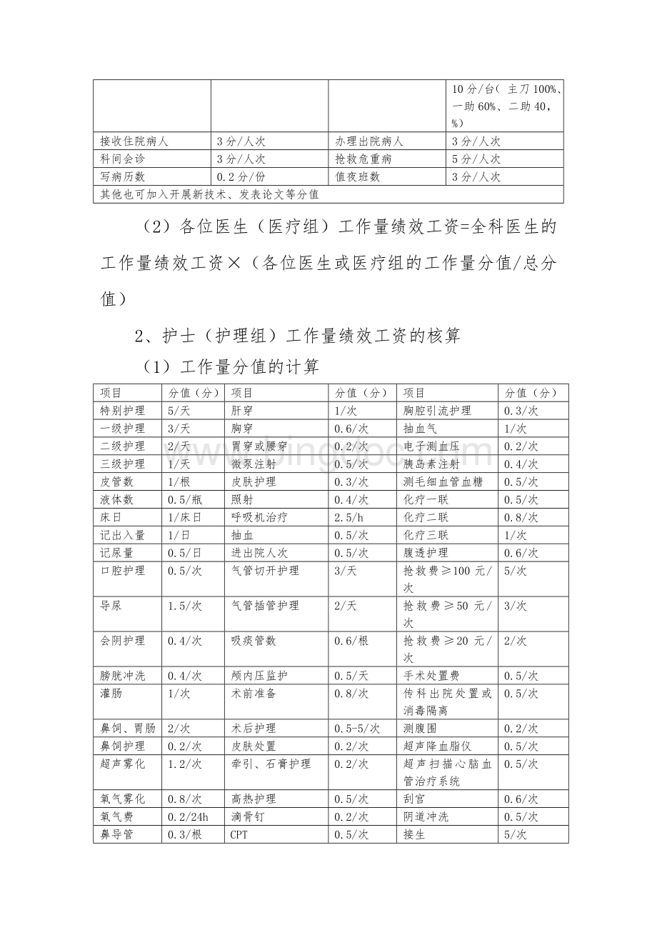 绩效考核科室二次分配指导方案Word格式文档下载.doc_第3页