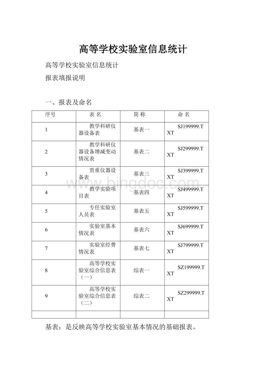 高等学校实验室信息统计.docx