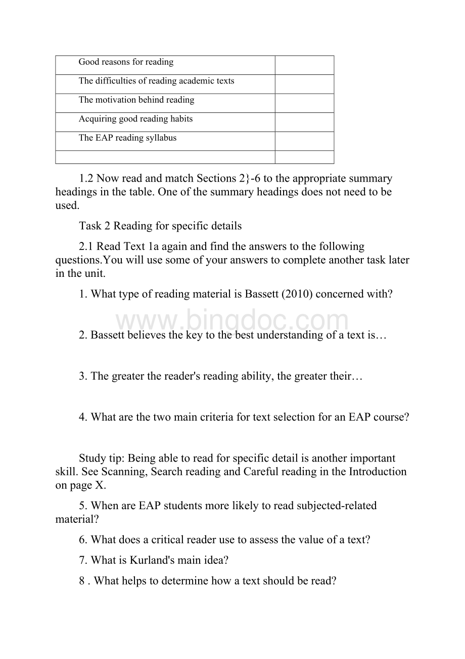 最新Academic EnglishReading for academic purposesWord文档格式.docx_第2页