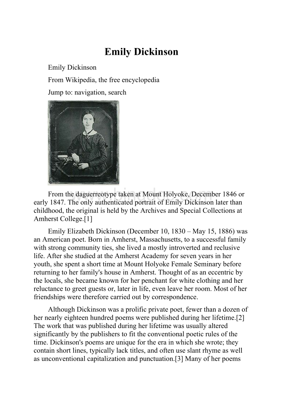 Emily Dickinson.docx_第1页
