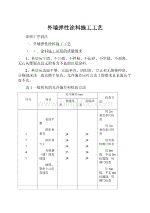 外墙弹性涂料施工工艺.docx