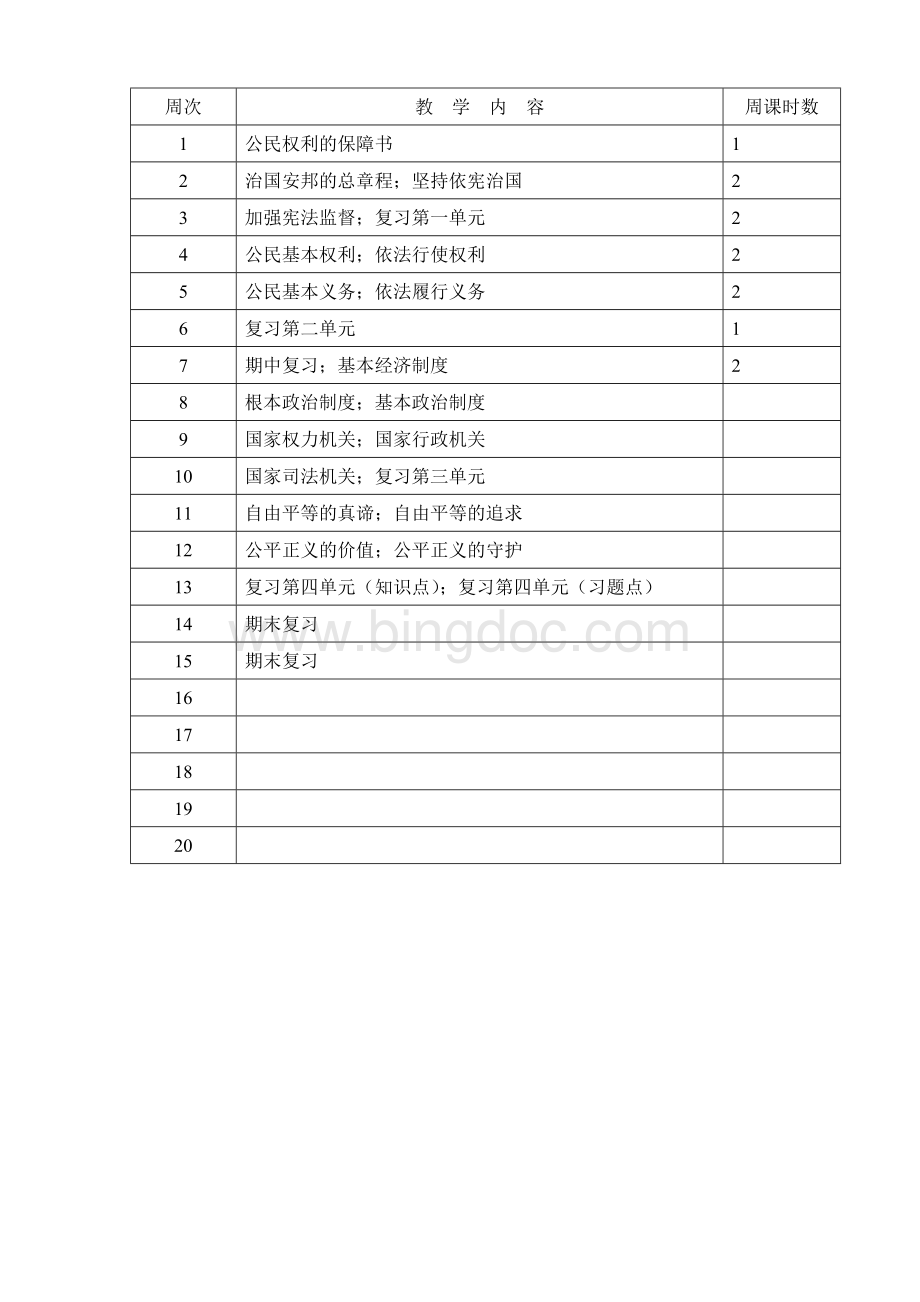 八年级下道德与法治教学计划Word文档下载推荐.doc_第3页