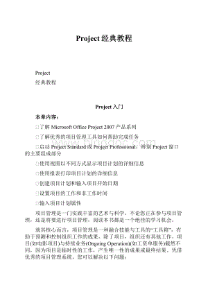 Project经典教程.docx