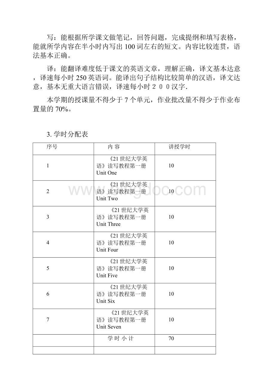 大学英语I课程教学大纲4Word文件下载.docx_第3页