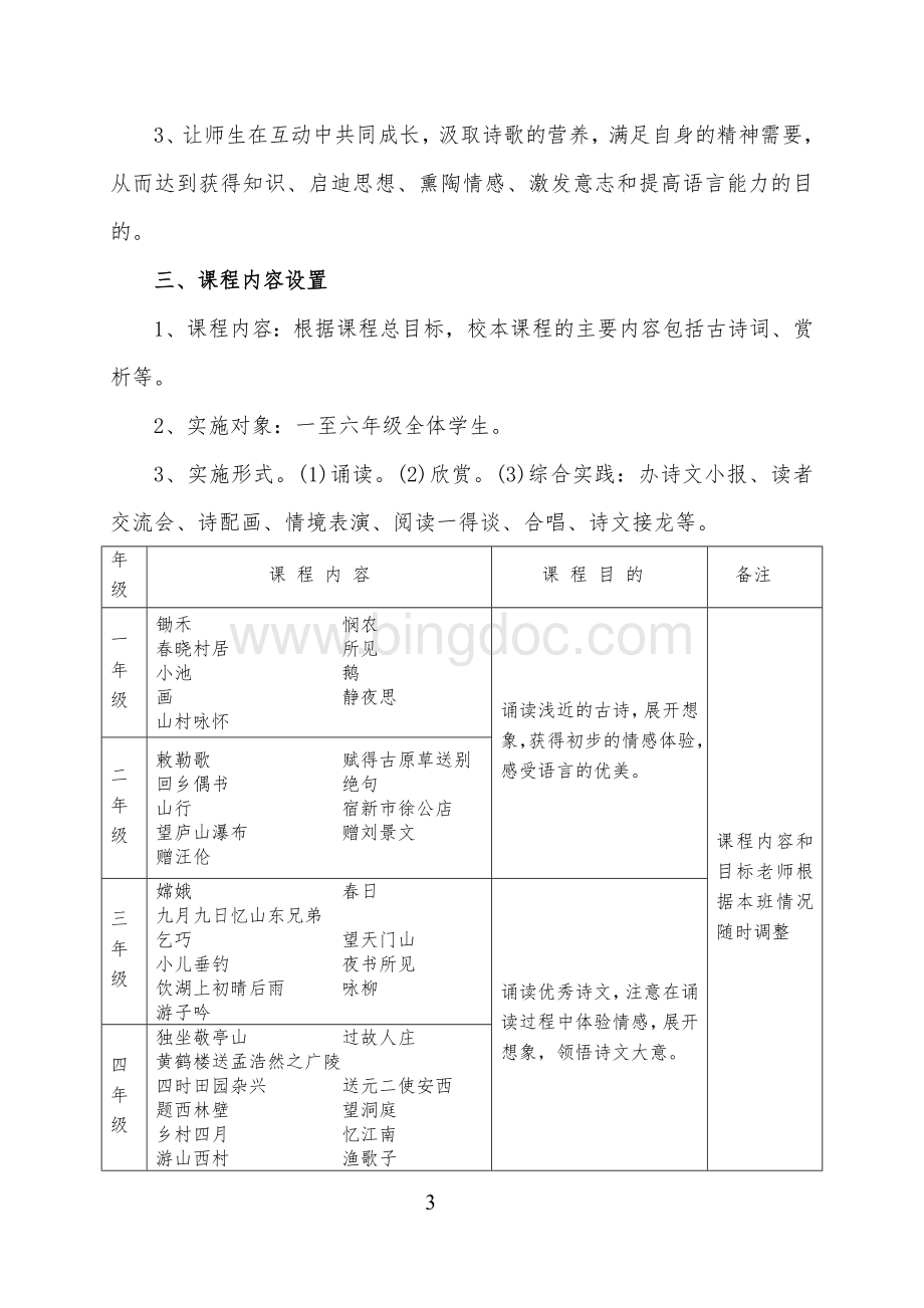 《古诗词欣赏》校本课程开发与实施方案Word文档格式.doc_第3页