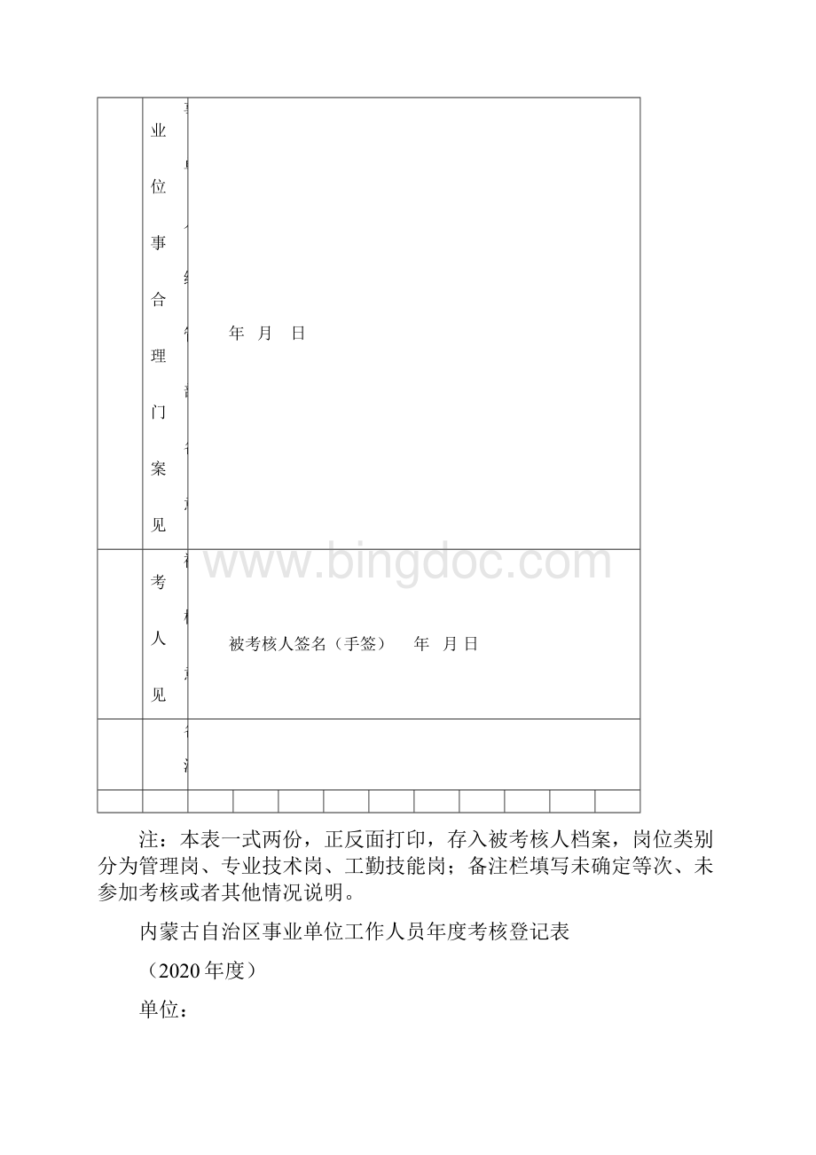 事业单位年终考核表Word格式文档下载.docx_第2页