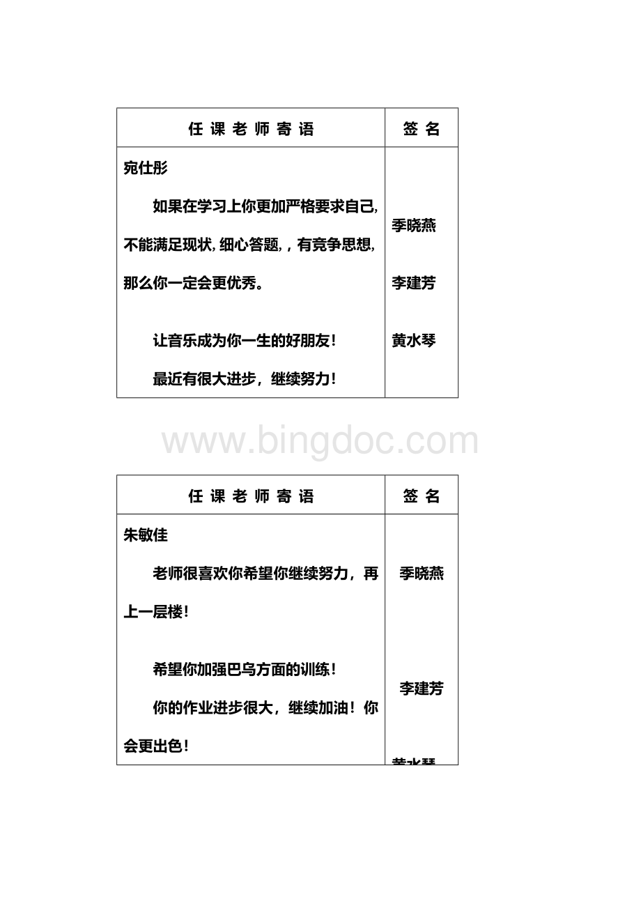 任课老师寄语Word格式.doc