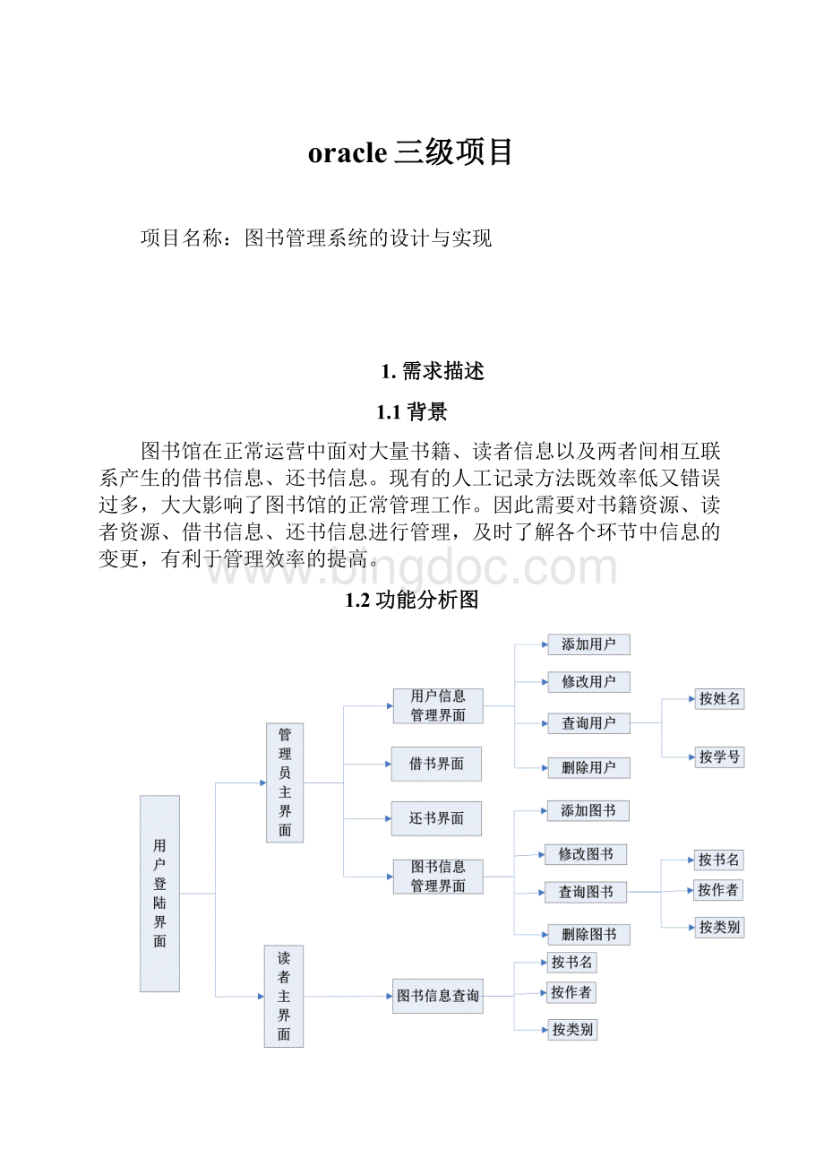 oracle三级项目Word格式.docx