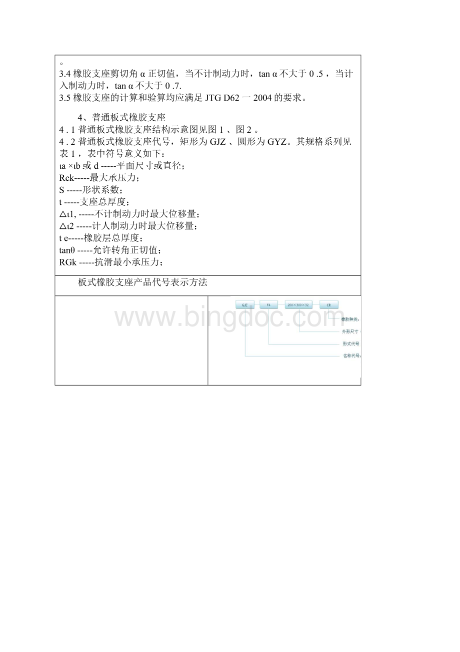 公路桥梁板式橡胶支座尺寸表Word文件下载.docx_第2页