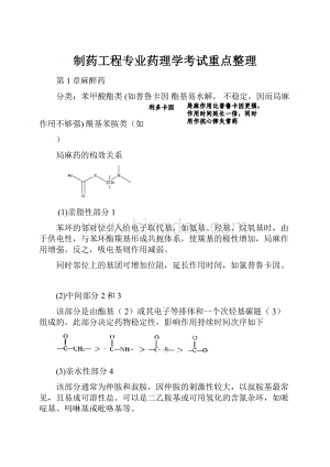 制药工程专业药理学考试重点整理.docx