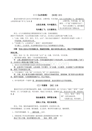 人教版七年级下册语文课外古诗词鉴赏与阅读.doc