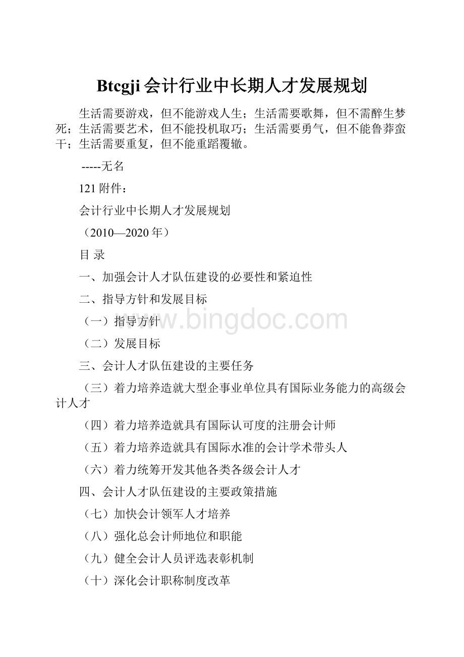 Btcgji会计行业中长期人才发展规划.docx