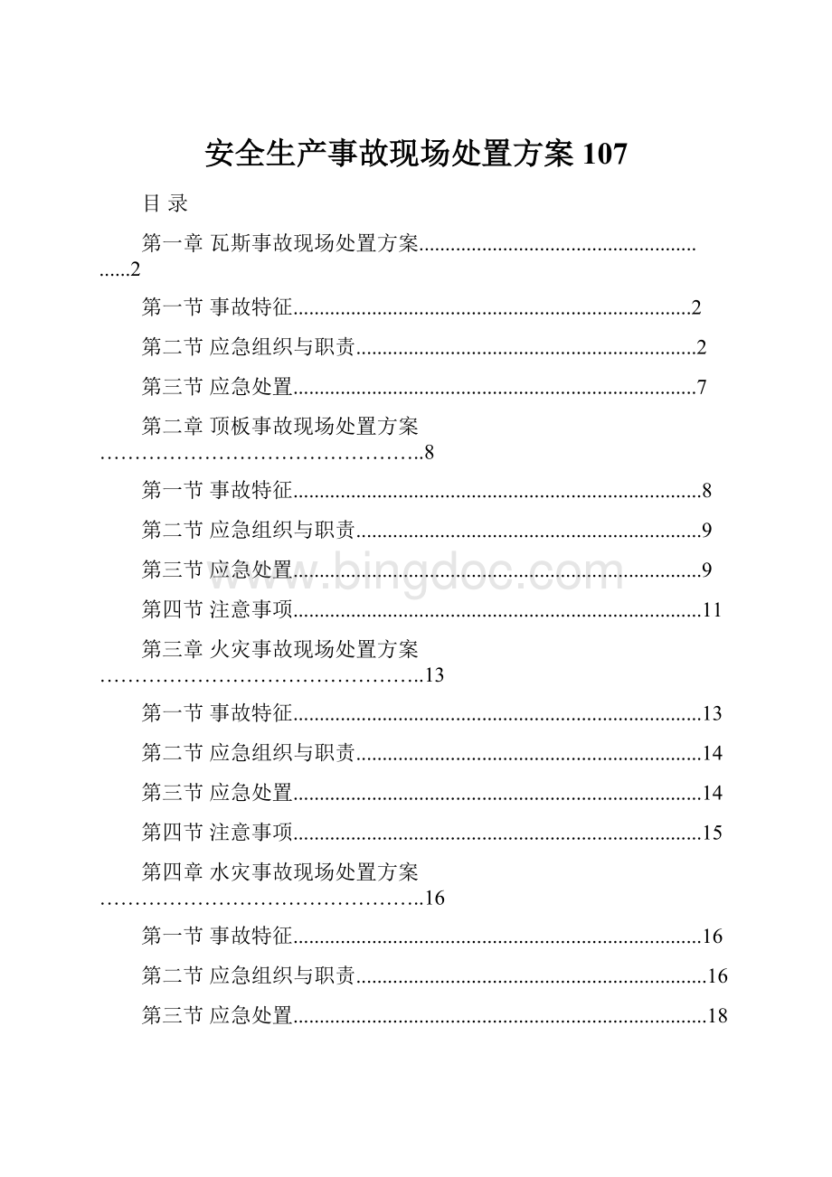 安全生产事故现场处置方案107Word格式.docx_第1页