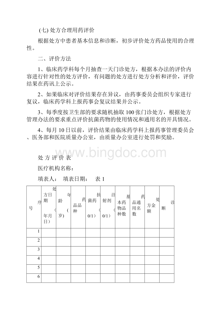 处方点评制度和实施细则文档格式.docx_第3页