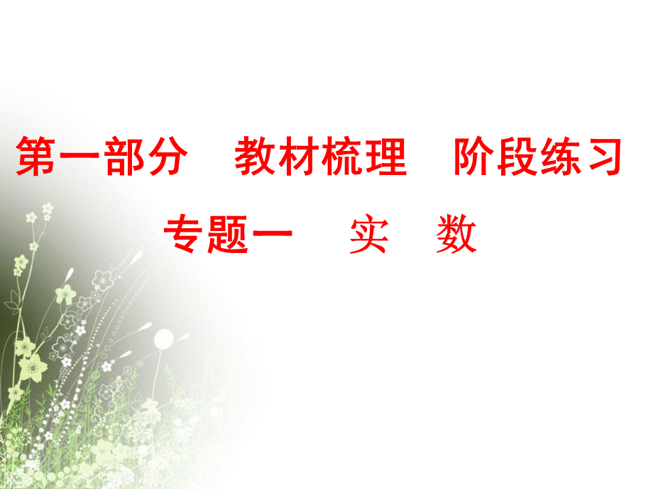 (课件)2017中考数学复习--实数课件.ppt