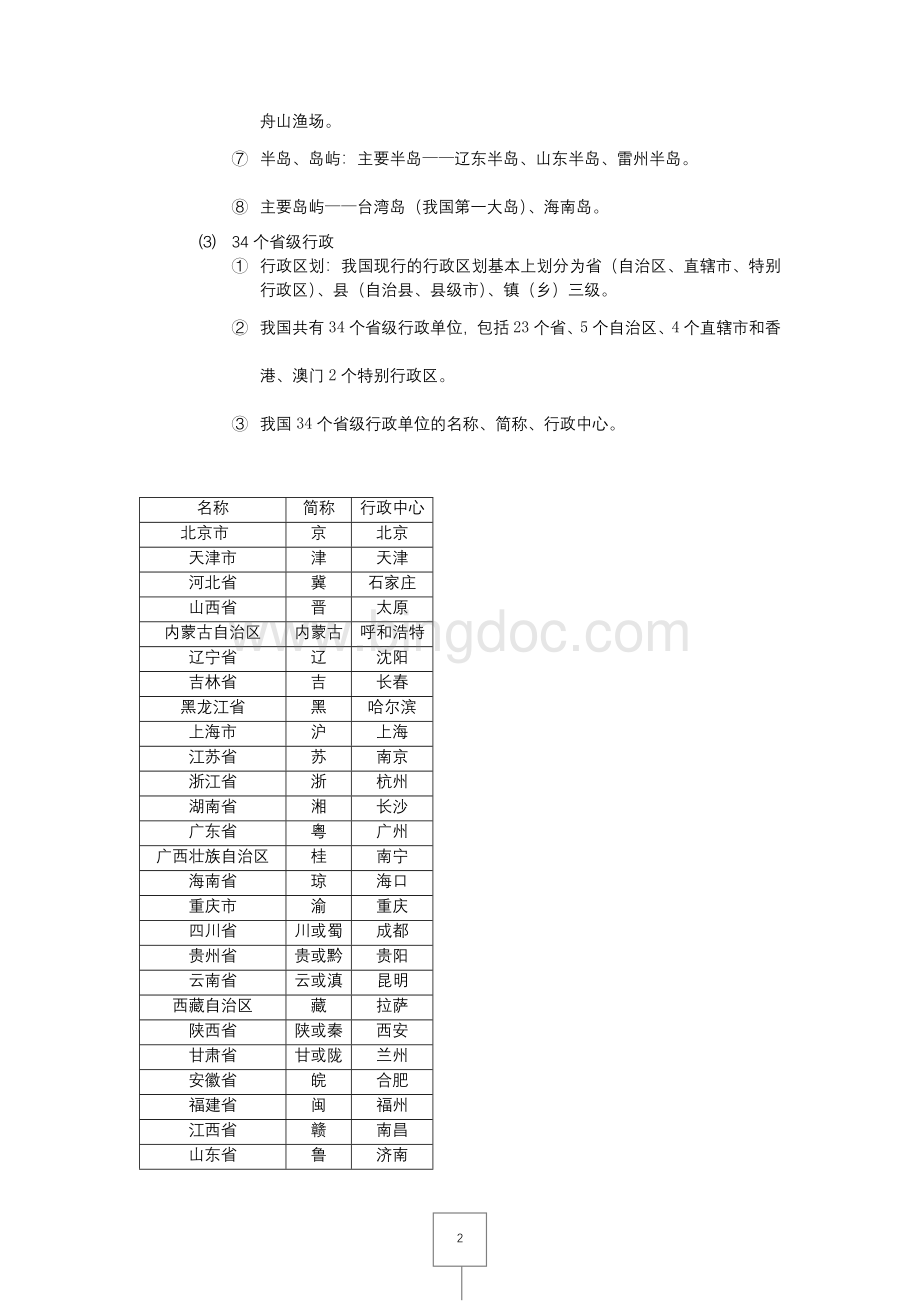 人教版八年级上册地理知识点总结Word文档格式.docx_第2页