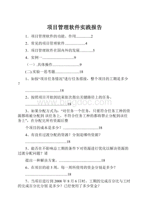 项目管理软件实践报告.docx