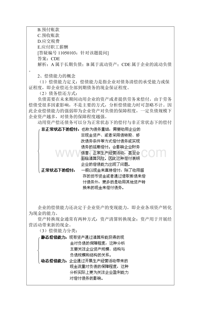 财务报表管理财务会计报表分析 偿债能力分析.docx_第3页