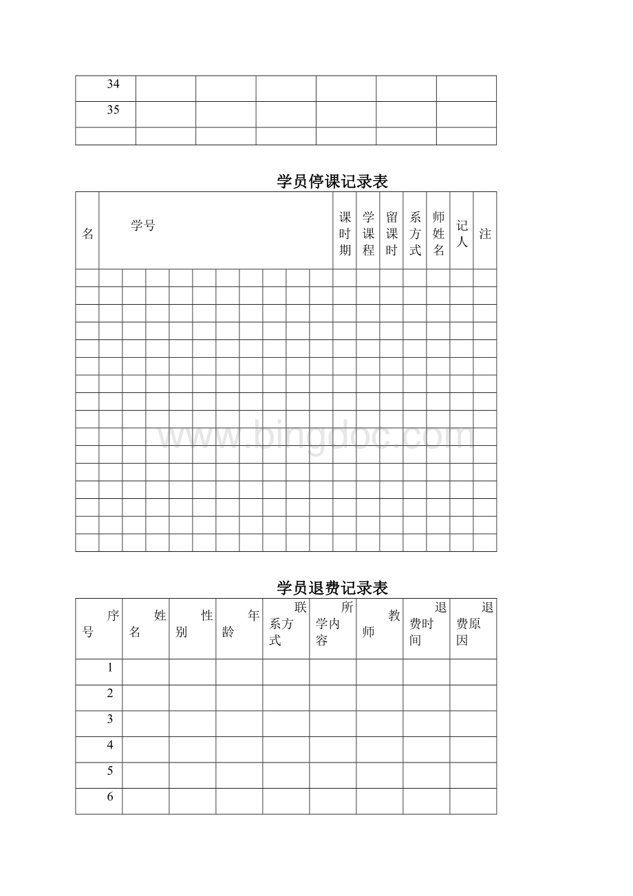 教育机构常用表格.docx_第3页