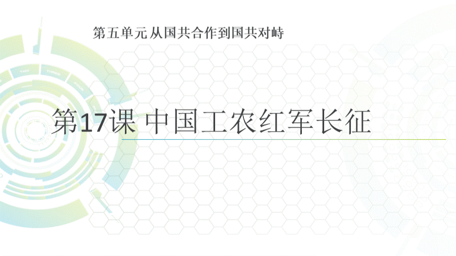 新八年级历史上册第17课中国工农红军长征课件.ppt_第1页