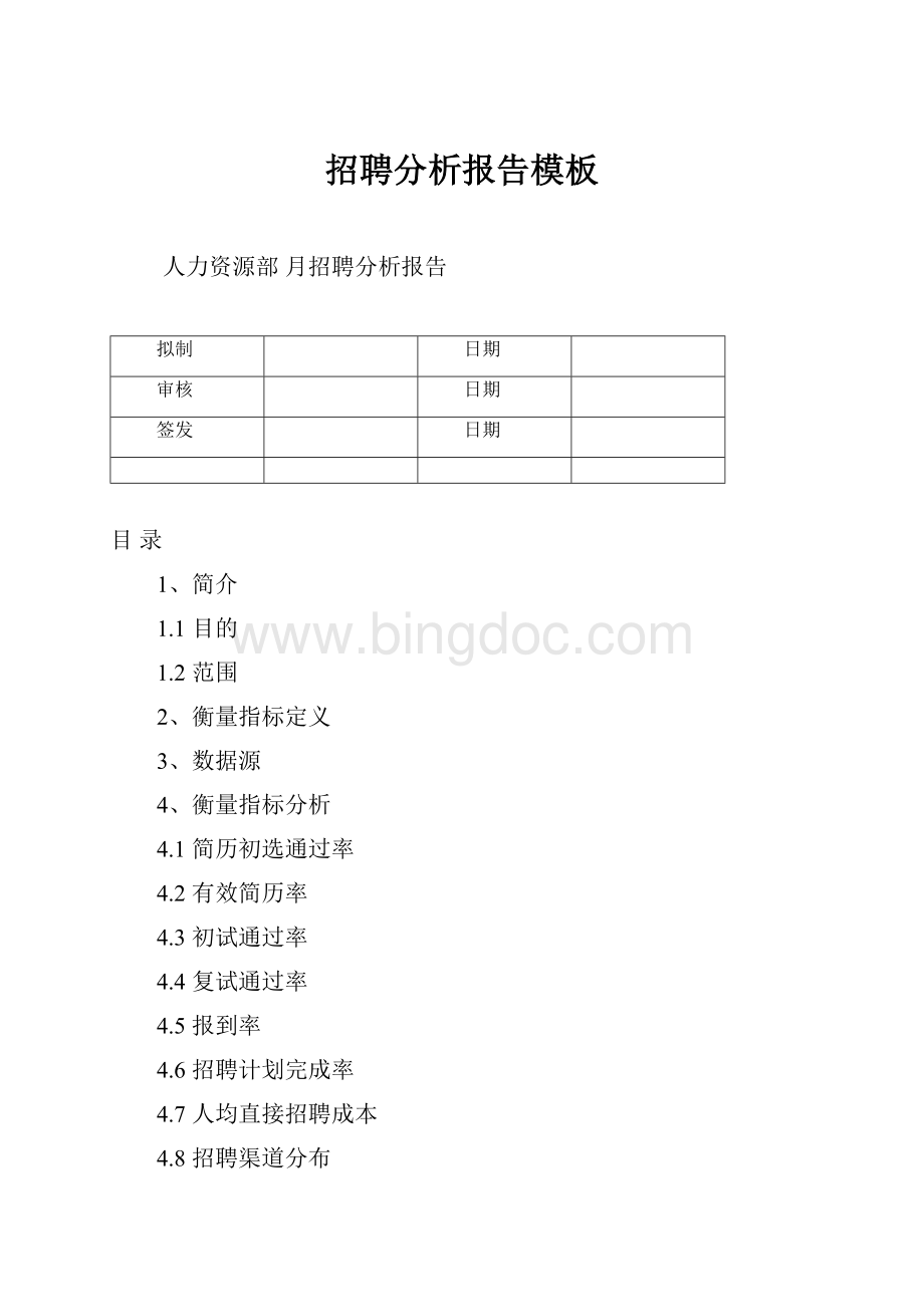 招聘分析报告模板.docx_第1页