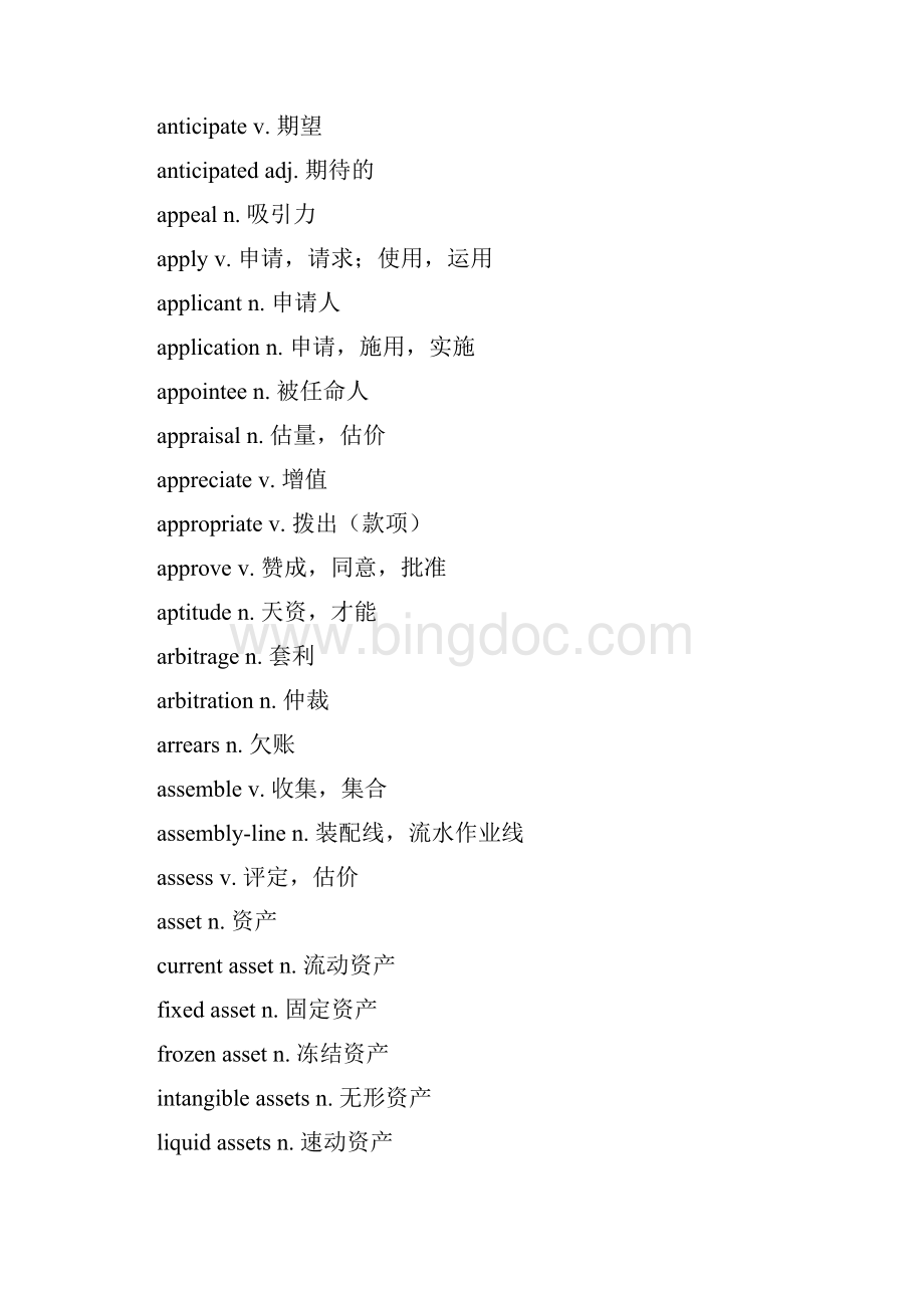 商务英语精选词汇BEC考生必看Word文件下载.docx_第3页