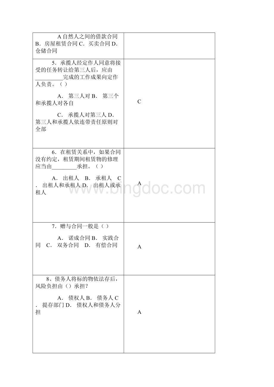 法学合同法复习思考题Word格式.docx_第2页