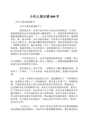 小妇人观后感800字.docx