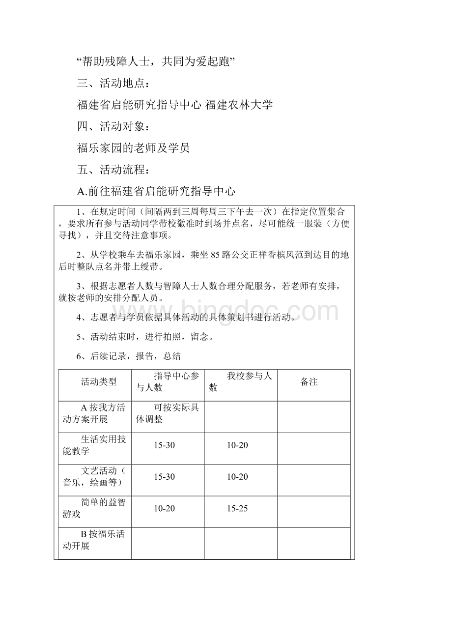 福建农林大学交院青协福乐家园策划.docx_第2页