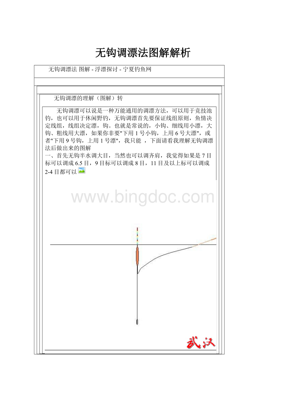 无钩调漂法图解解析文档格式.docx